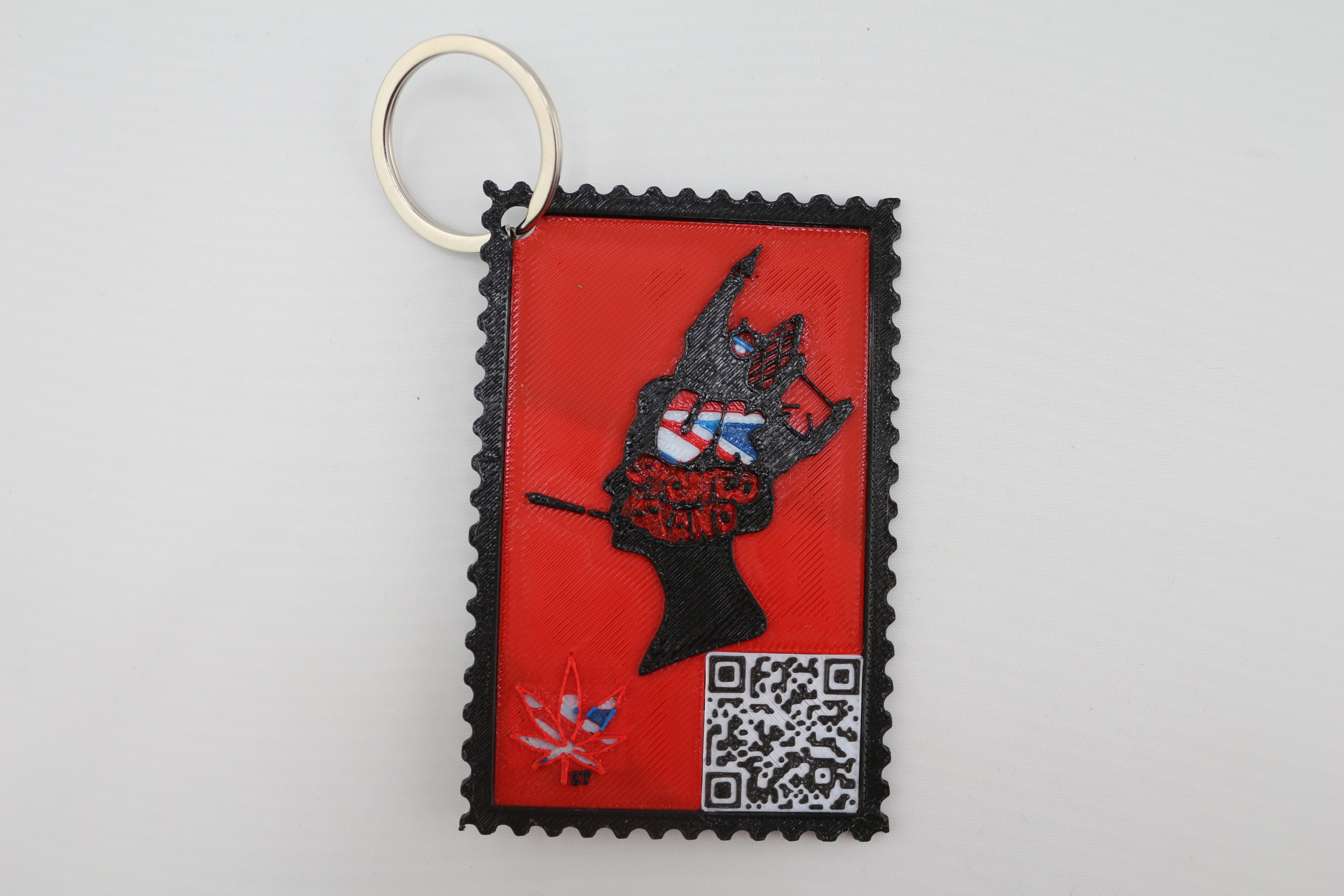 Stoned Island UK Stamp Key Rings